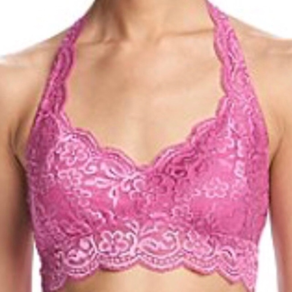 Pink Lace Bralette Size Small by Zoe and Bella